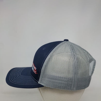 Perma-Liner Industries Snapback Mesh Back Trucker Hat Blue Adult Colorblock