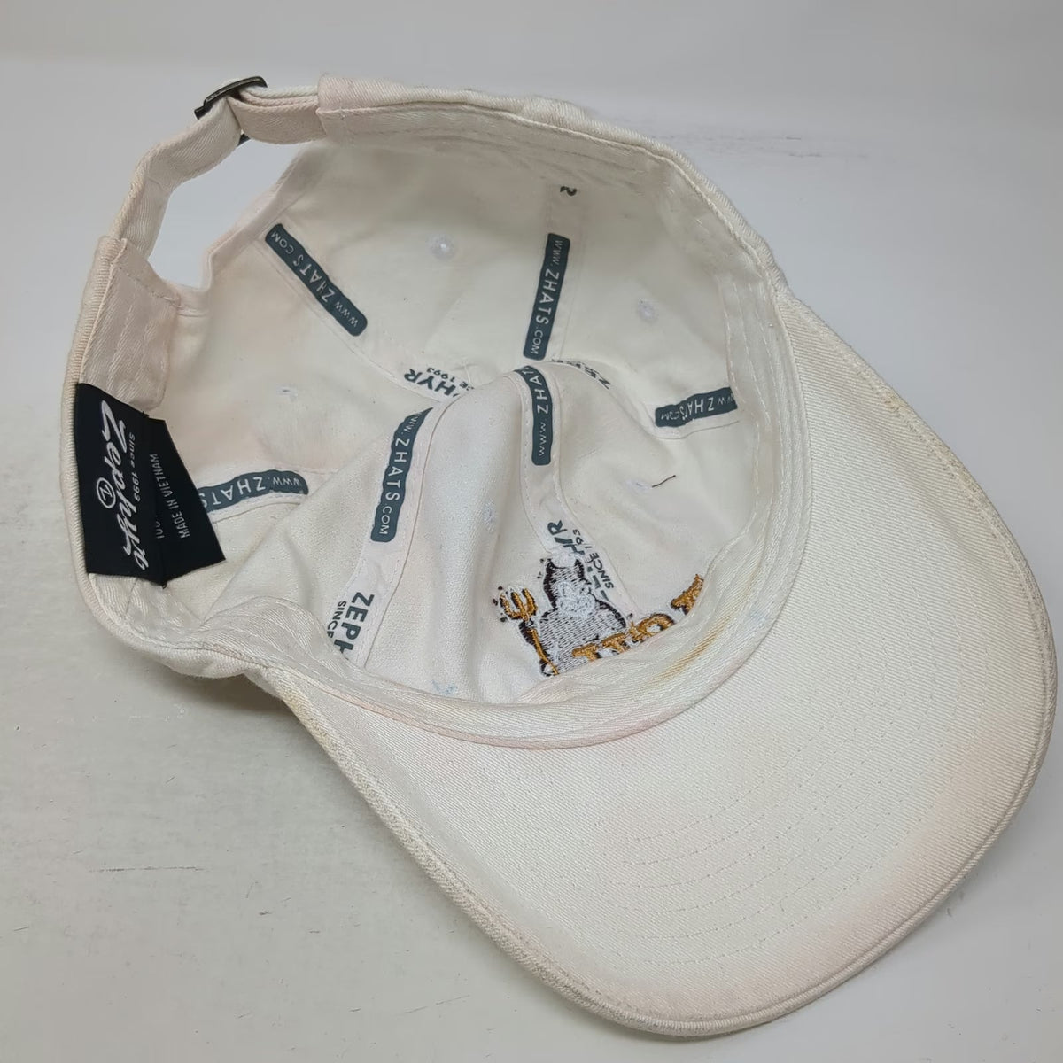 Arizona State Sun Devils NCAA Zephyr Cap White One Size Slideback Sparky Hat
