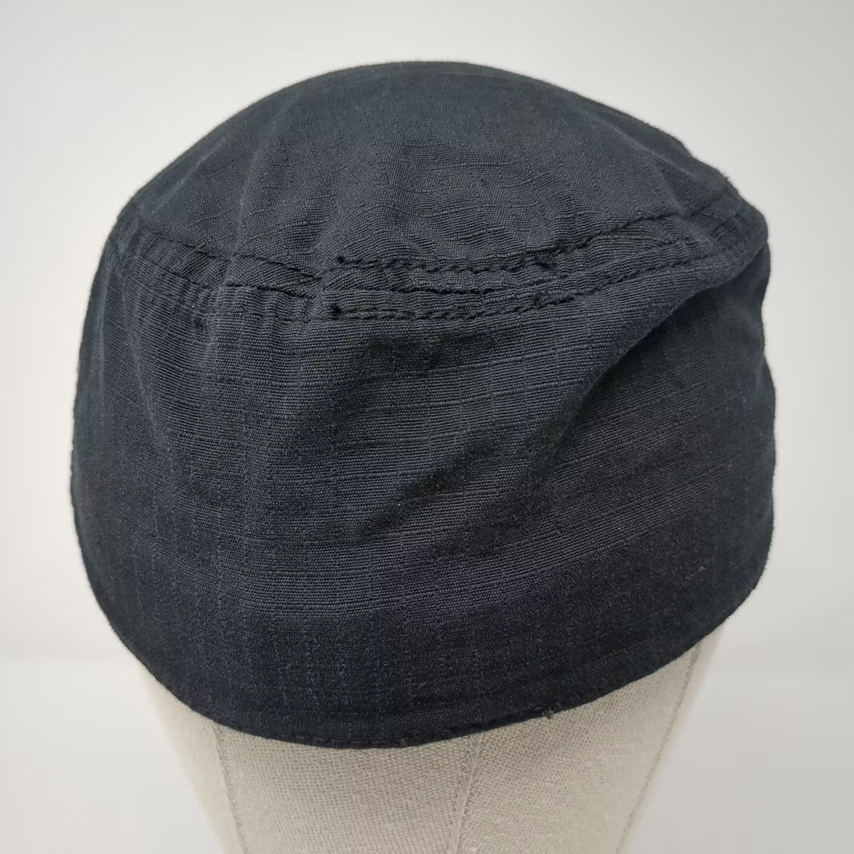 PING Army Cap Black Gray Hat Size 7 Cotton Distressed Patch Graphic Logo Fitted