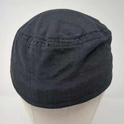 PING Army Cap Black Gray Hat Size 7 Cotton Distressed Patch Graphic Logo Fitted