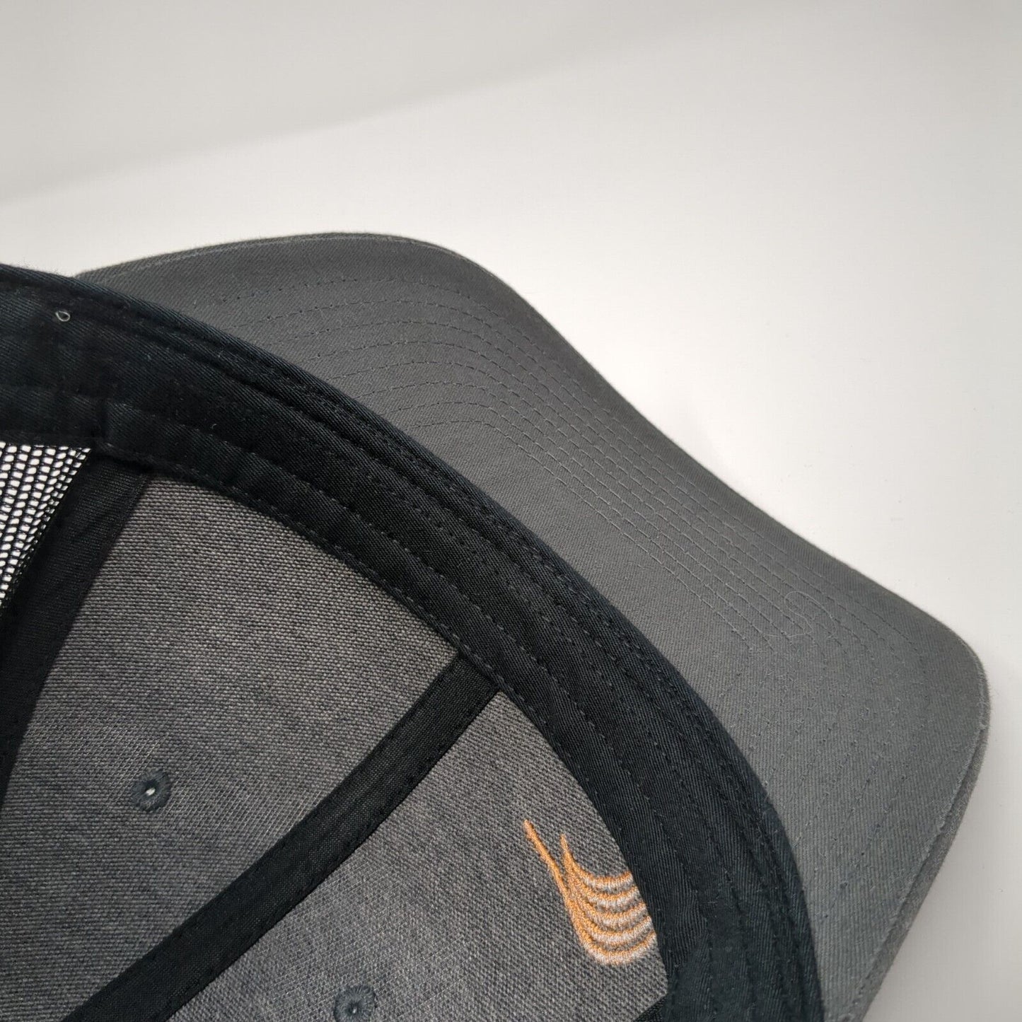 Encore Wire Logo Snapback Mesh Back Trucker Hat Gray M/L Richardson