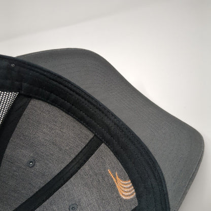 Encore Wire Logo Snapback Mesh Back Trucker Hat Gray M/L Richardson