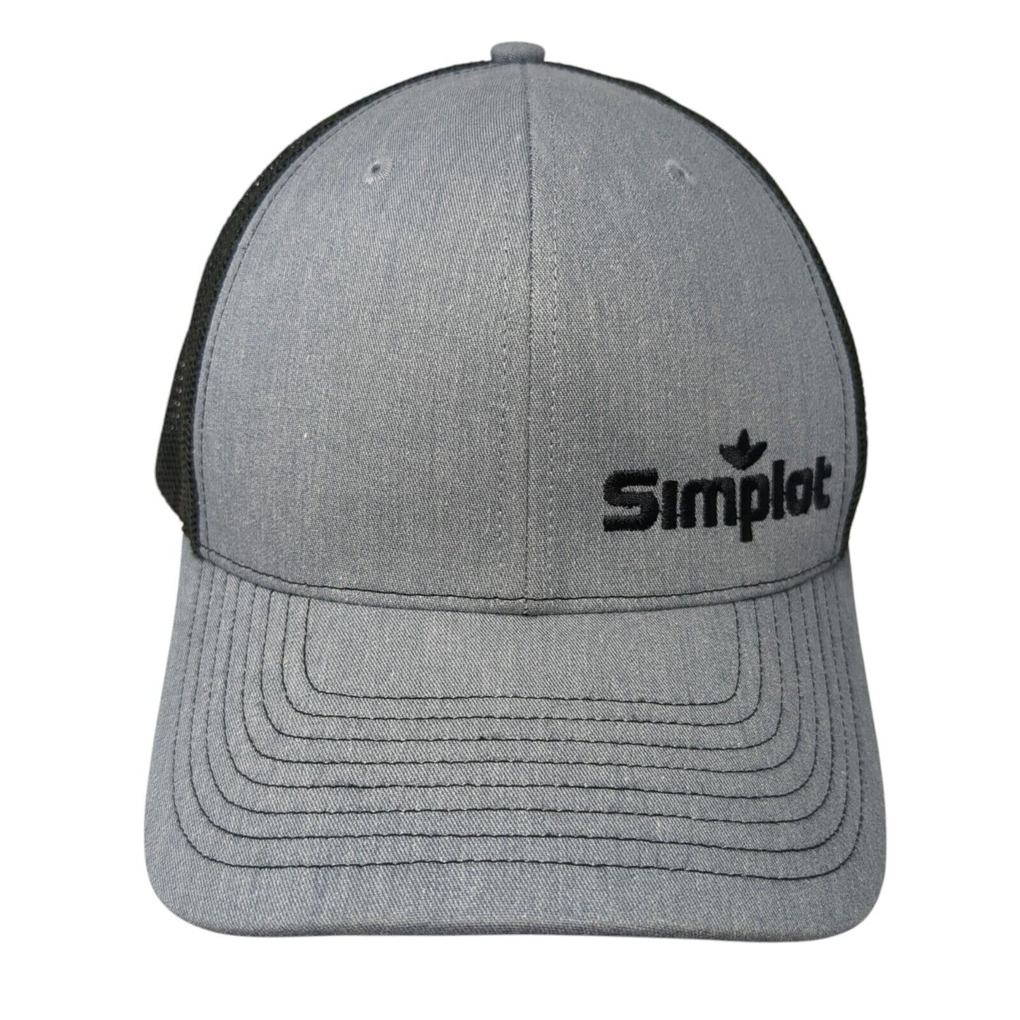 Simplot Preferred Grower Snapback Trucker Hat Gray One Size Mesh Back