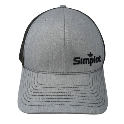 Simplot Preferred Grower Snapback Trucker Hat Gray One Size Mesh Back