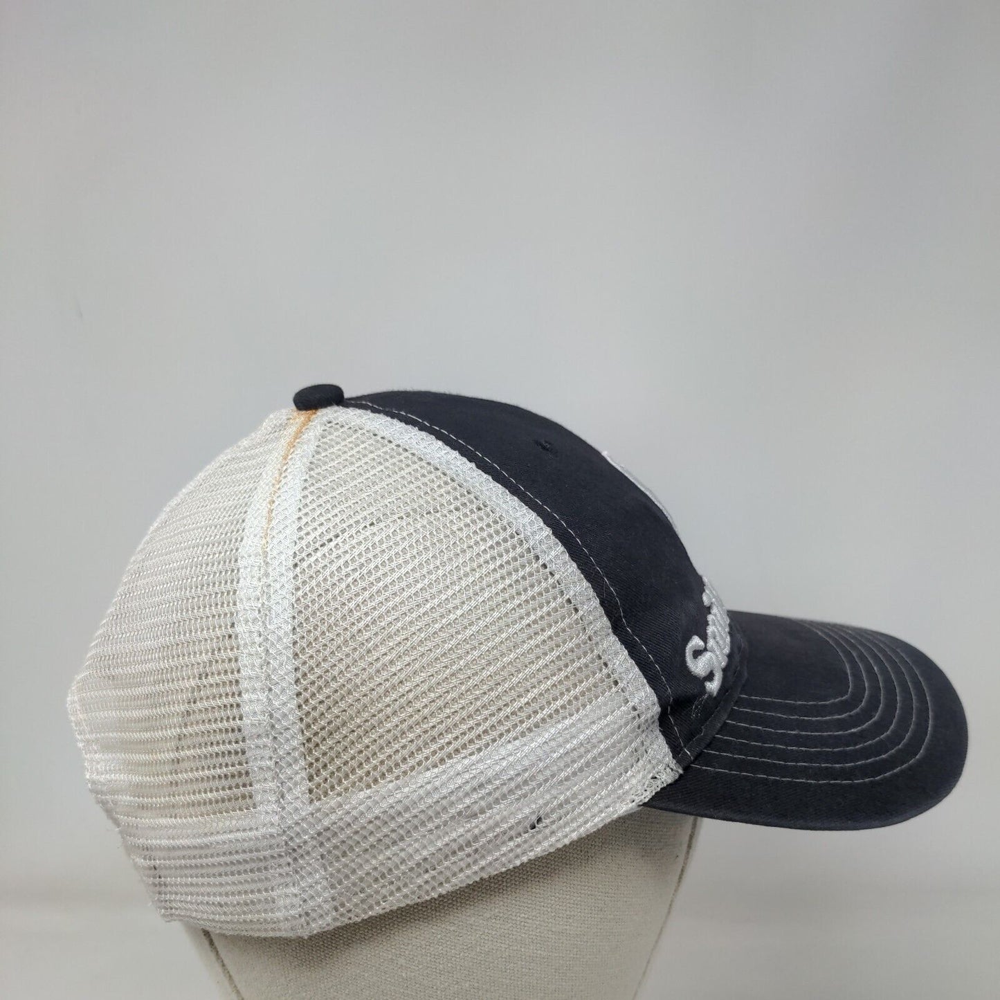 Smith & Wesson Snapback Trucker Hat Blue One Size Adjustable Mesh Back