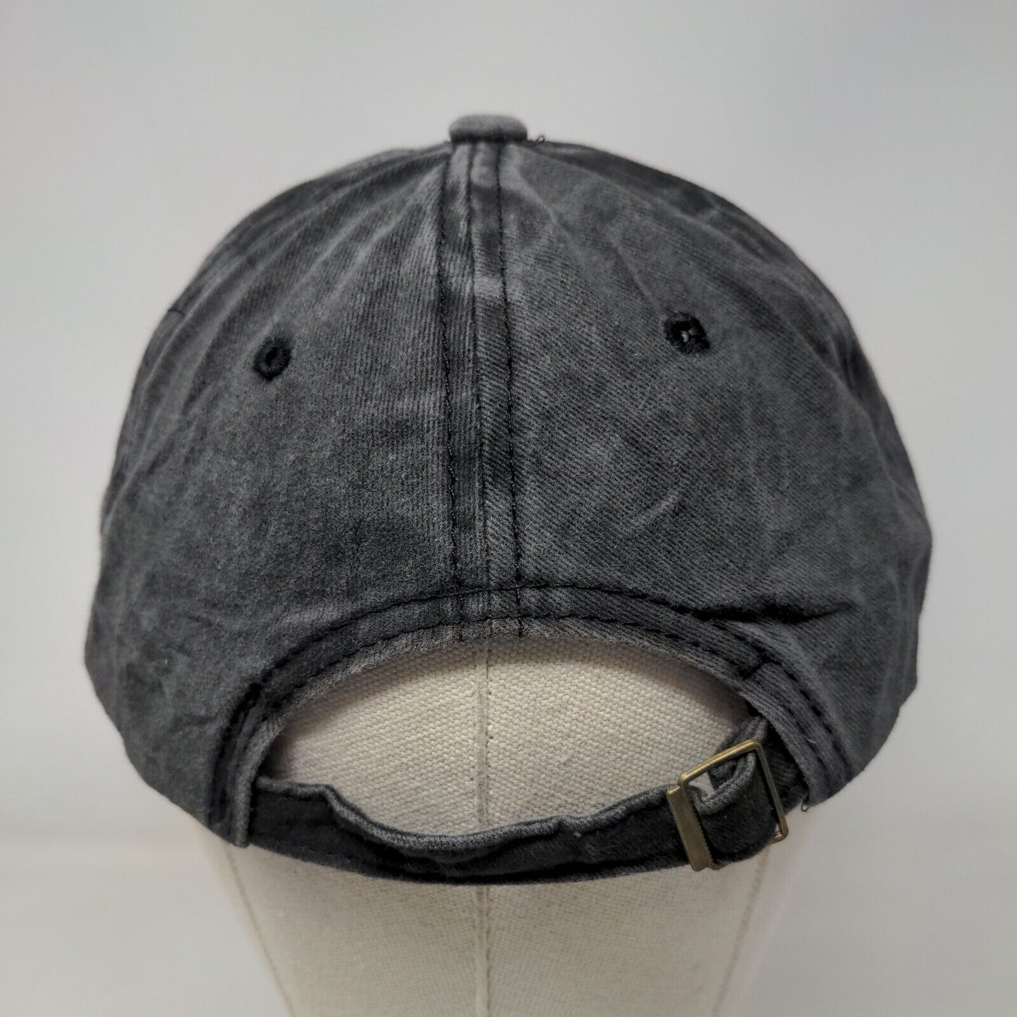 Skeleton Slideback Hat Gray One Size Adjustable Embroidered 6 Panel