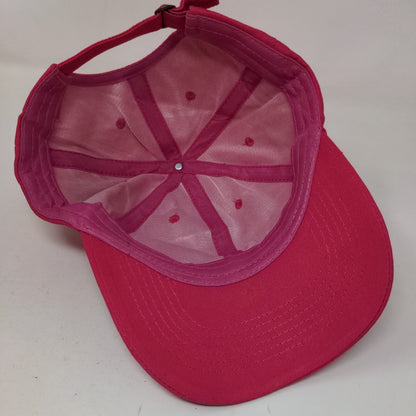 Chill Vibes Slideback Hat Pink One Size Adjustable Outdoor 6 Panel