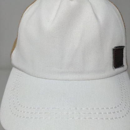Roxy Strapback Hat Multi One Size Adjustable Colorblock Leather Patch
