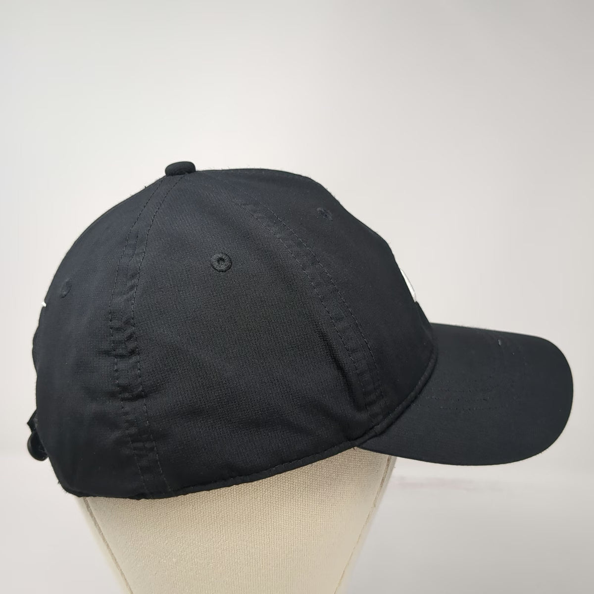 Nike Baseball Cap Black One Size Dri-Fit Legacy91 Swoosh Logo Strapback Hat Golf