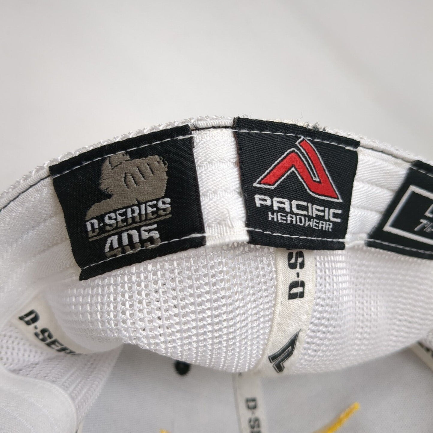 Pacific Headwear Fitted Trucker Hat Black 7 3/8-8 D-Series 405 Mesh Back