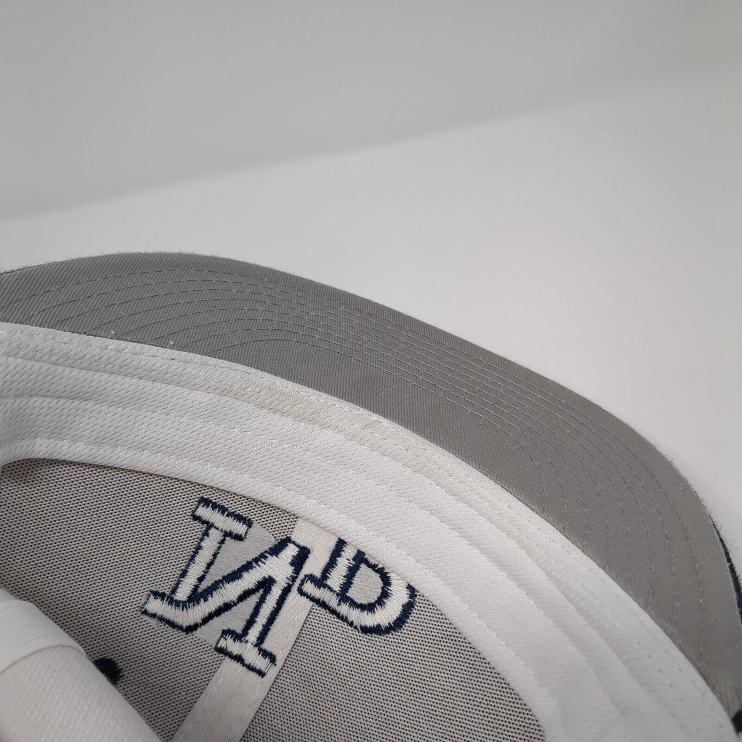 NP Fitted Hat White 7 1/4 Embroidered Vented Holes 6 Panel The Game Pro