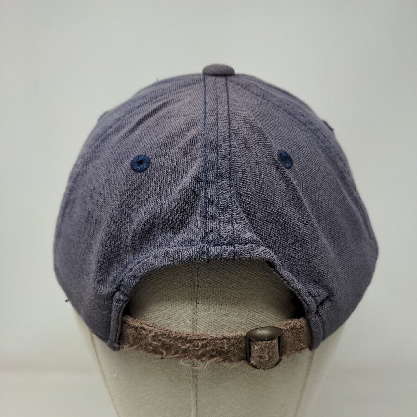 Imperial Slideback Hat Blue OSFM Adjustable Solid 6 Panel Blank