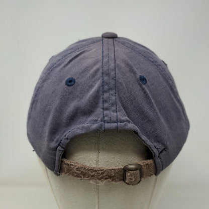 Imperial Slideback Hat Blue OSFM Adjustable Solid 6 Panel Blank