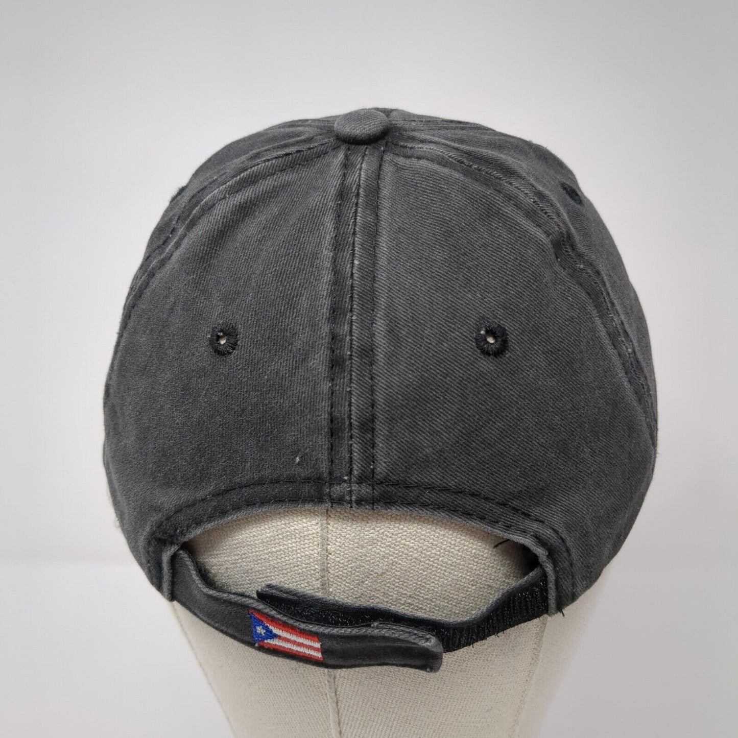 San Juan Puerto Rico Strapback Hat Gray One Size Adjustable Embroidered