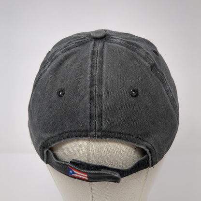 San Juan Puerto Rico Strapback Hat Gray One Size Adjustable Embroidered