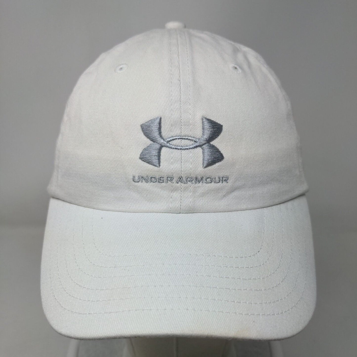 Under Armour Women's Slideback Hat White OSFM Embroidered 6 Panel