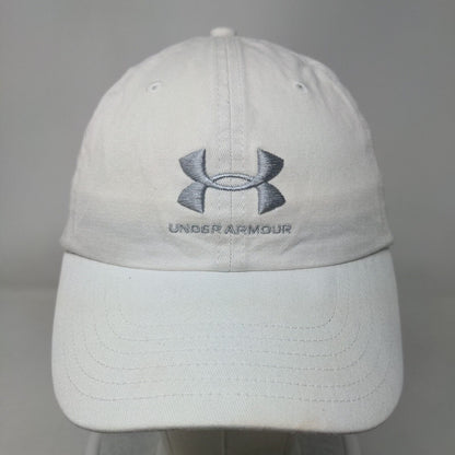 Under Armour Women's Slideback Hat White OSFM Embroidered 6 Panel