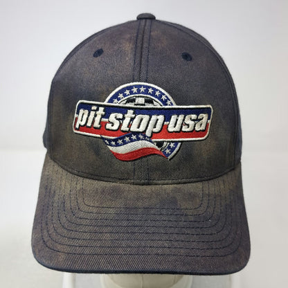 Port Authority pit-stop-USA Embroidered Logo Baseball Cap Blue XL Fitted Hat