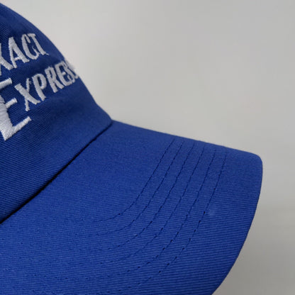 Exxact Express Strapback Hat Blue OSFM Adjustable Embroidered Hit Wear