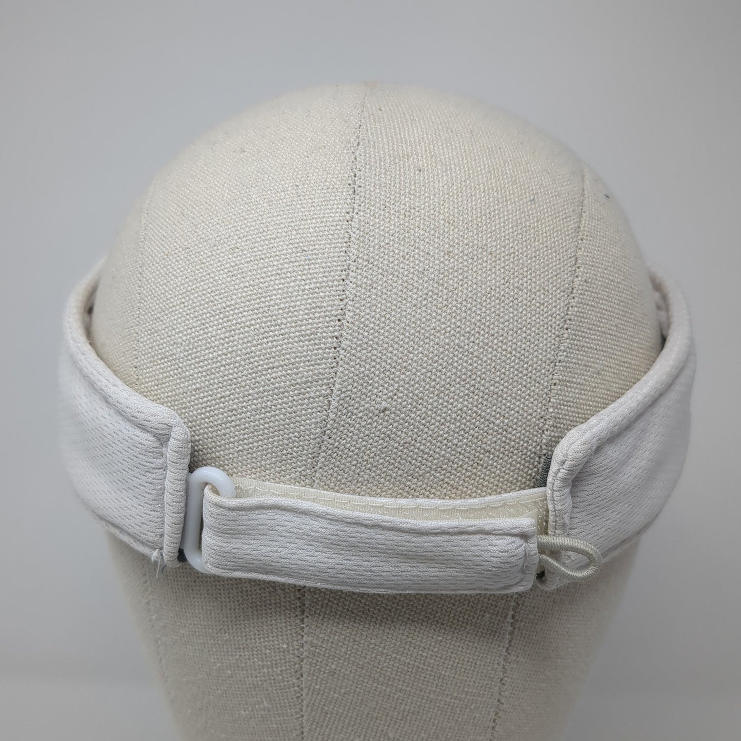 USTA League Missouri Valley Sun Visor Hat White One Size Adjustable Hit Dry