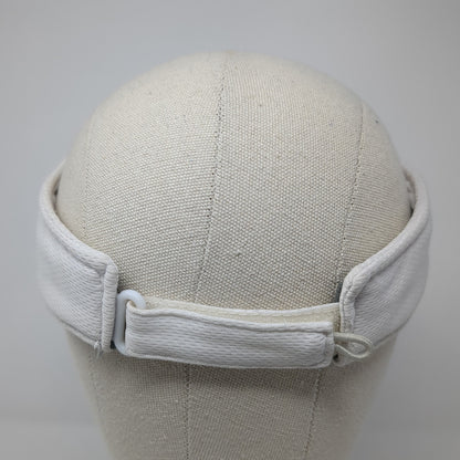 USTA League Missouri Valley Sun Visor Hat White One Size Adjustable Hit Dry