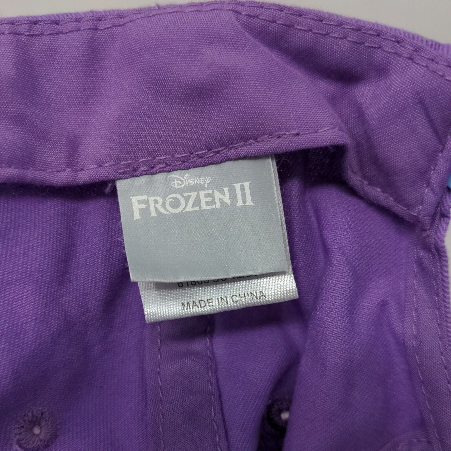 Disney Frozen II Girl's Snapback Hat Purple Size OSFM Elsa Anna Graphic Logo