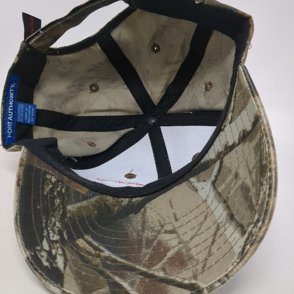 Port Authority Baseball Cap Brown One Size Camo Salmon River Jet Boat Races hat
