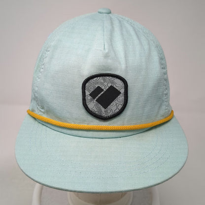 Obermeyer 5 Panel Blue One Size Snapback Rope Topographic Patch Outdoor Hat