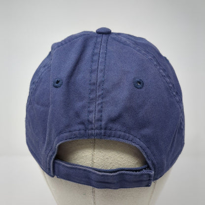 Life is Good Fish Strapback Hat Blue One Size Adjustable Embroidered Cotton