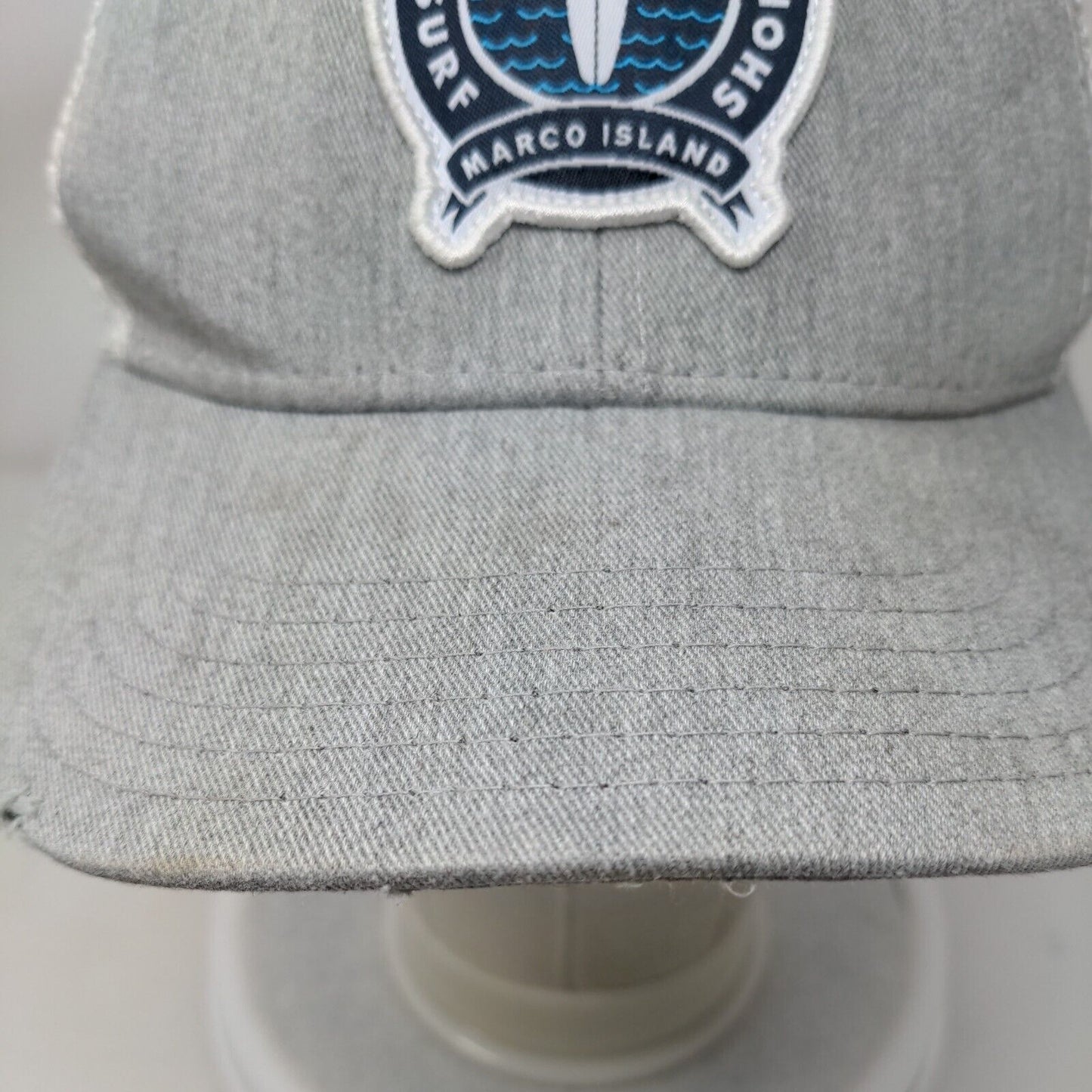 Jetset Surf Shop Marco Island Snapback Trucker Hat Gray One Size Mesh Back