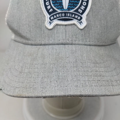 Jetset Surf Shop Marco Island Snapback Trucker Hat Gray One Size Mesh Back