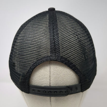 Nirvana Trucker Hat Black OSFM Smiley Face Logo Mesh Back Snapback Band Merch