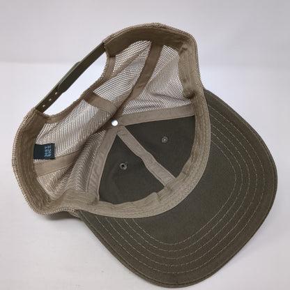 Let's Go Flying Idaho National Guard Snapback Trucker Hat Brown OS Mesh District