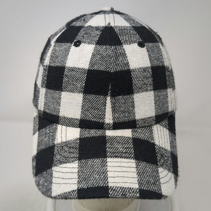 KBETHOS Baseball Cap Black White One Size Buffalo Plaid Checkered Slideback Hat