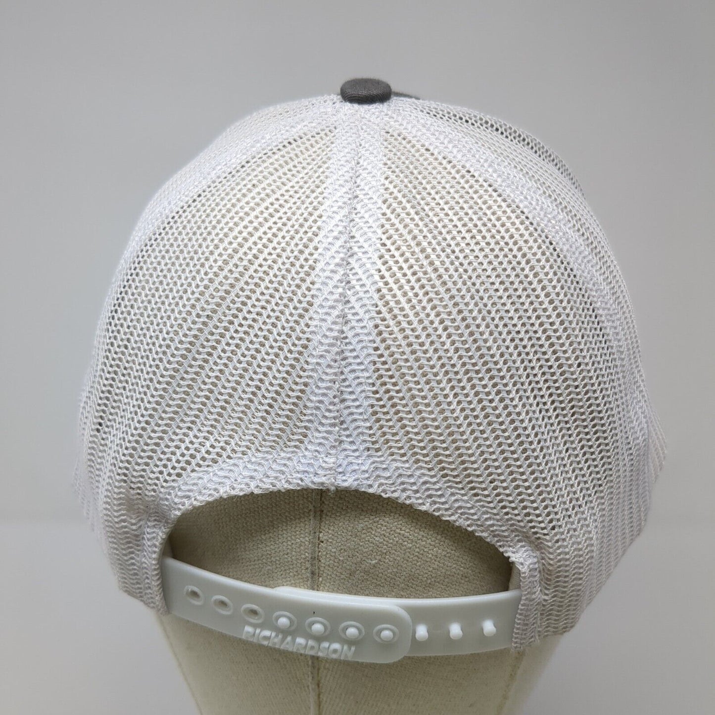 Richardson Snapback Trucker Hat Gray One Size Mesh Back Adjustable Blank