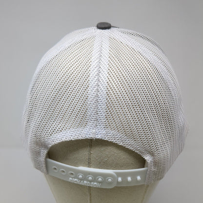 Richardson Snapback Trucker Hat Gray One Size Mesh Back Adjustable Blank