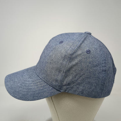 Hat Attack Baseball Cap Blue One Size Strapback Solid Curved Bill Cotton Hat