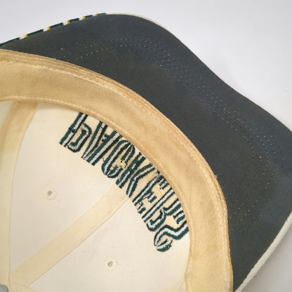 Green Bay Packers NFL Sports Specialties Hat Beige Green Yellow Pro Line Vintage