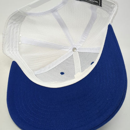 Richardson Trucker Hat Blue One Size Pioneer Federal Credit Union Mesh Snapback