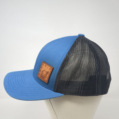 Drip Drop Patch Snapback Mesh Back Trucker Hat Black One Size 6 Panel