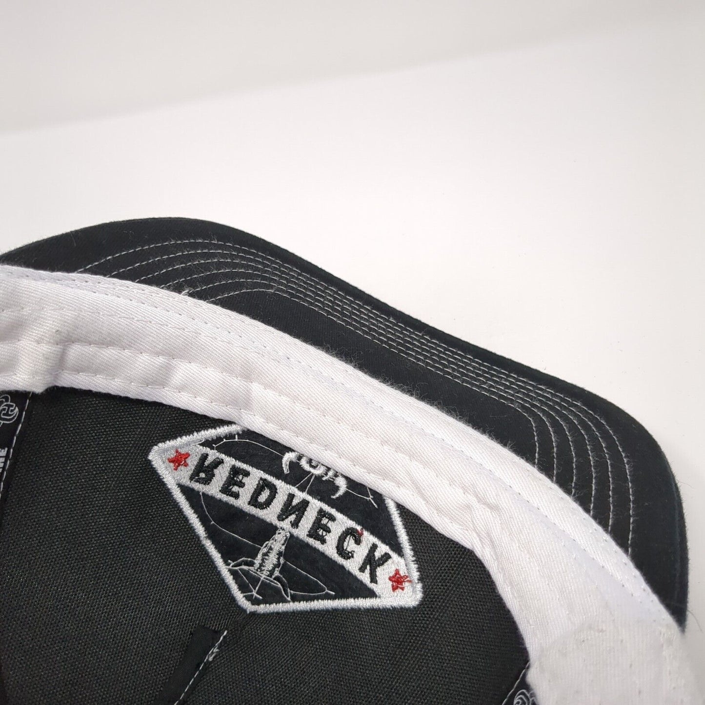 Redneck Snapback Mesh Back Trucker Hat Black One Size Cowboy Hardware