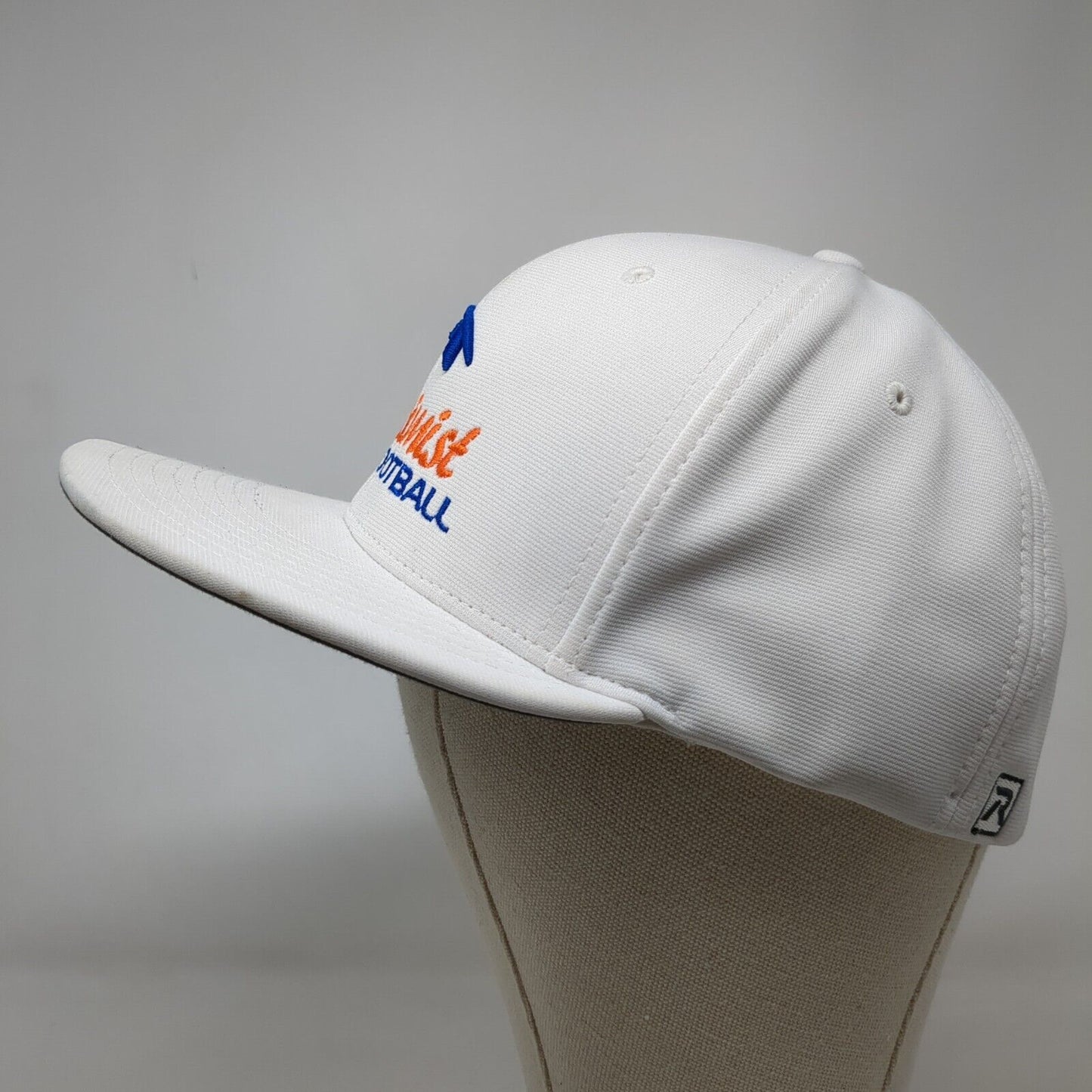 Optimist Football Fitted Hat White L/XL Flexfit Embroidered PTS20 Richardson