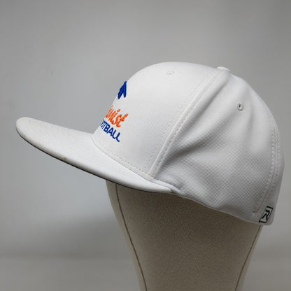 Optimist Football Fitted Hat White L/XL Flexfit Embroidered PTS20 Richardson