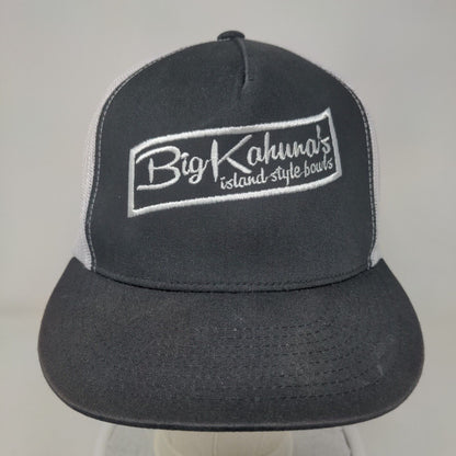 Big Kahuna's Island Style Bowls Snapback Trucker Hat Black One Size Yupoong