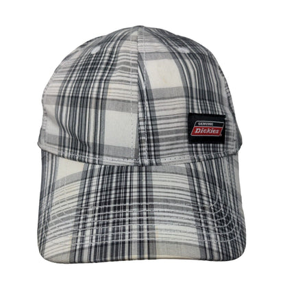 Dickies Fitted Hat Multicolor OSFM Plaid 6 Panel Vent Holes Tek Flex