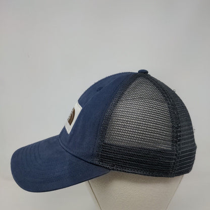 The North Face Snapback Trucker Hat Blue One Size Adjustable Mesh Back 6 Panel
