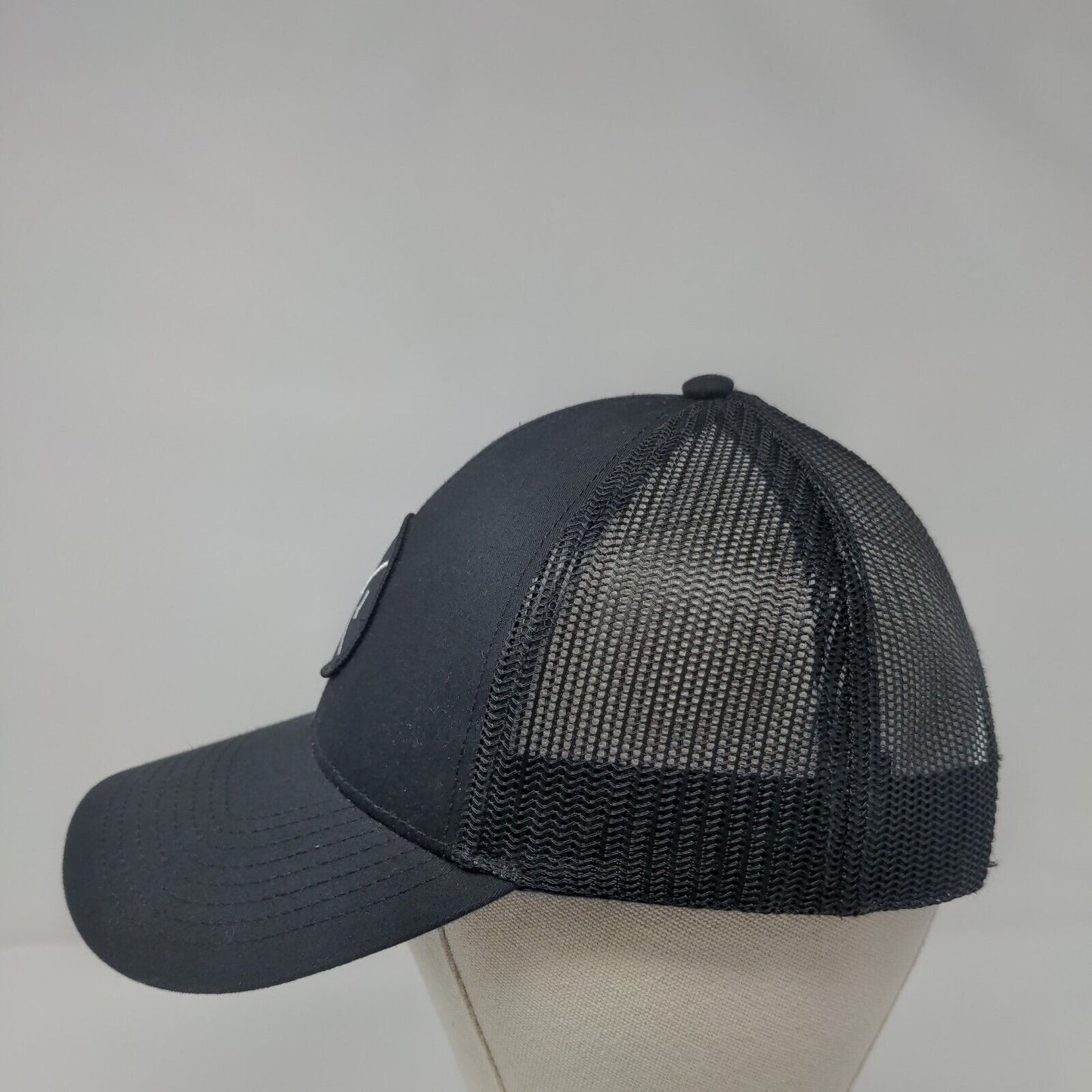 CHI Snapback Trucker Hat Black One Size Adjustable Embroidered Mesh Back HAKA