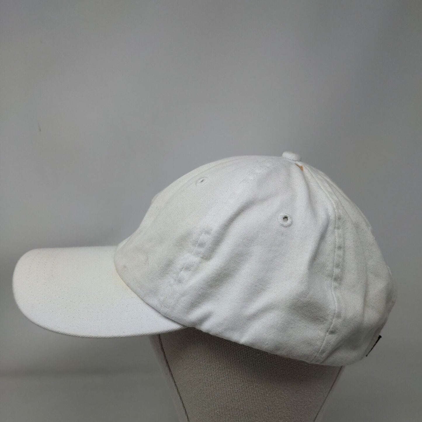 Imperial Slideback Hat White OSFA Embroidered C O Logo Adjustable