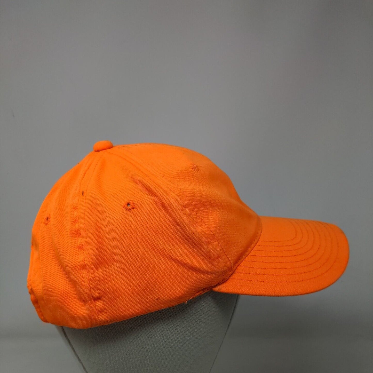 Signatures Snapback Hat Orange OSFM Adjustable Solid 6 Panel Blank