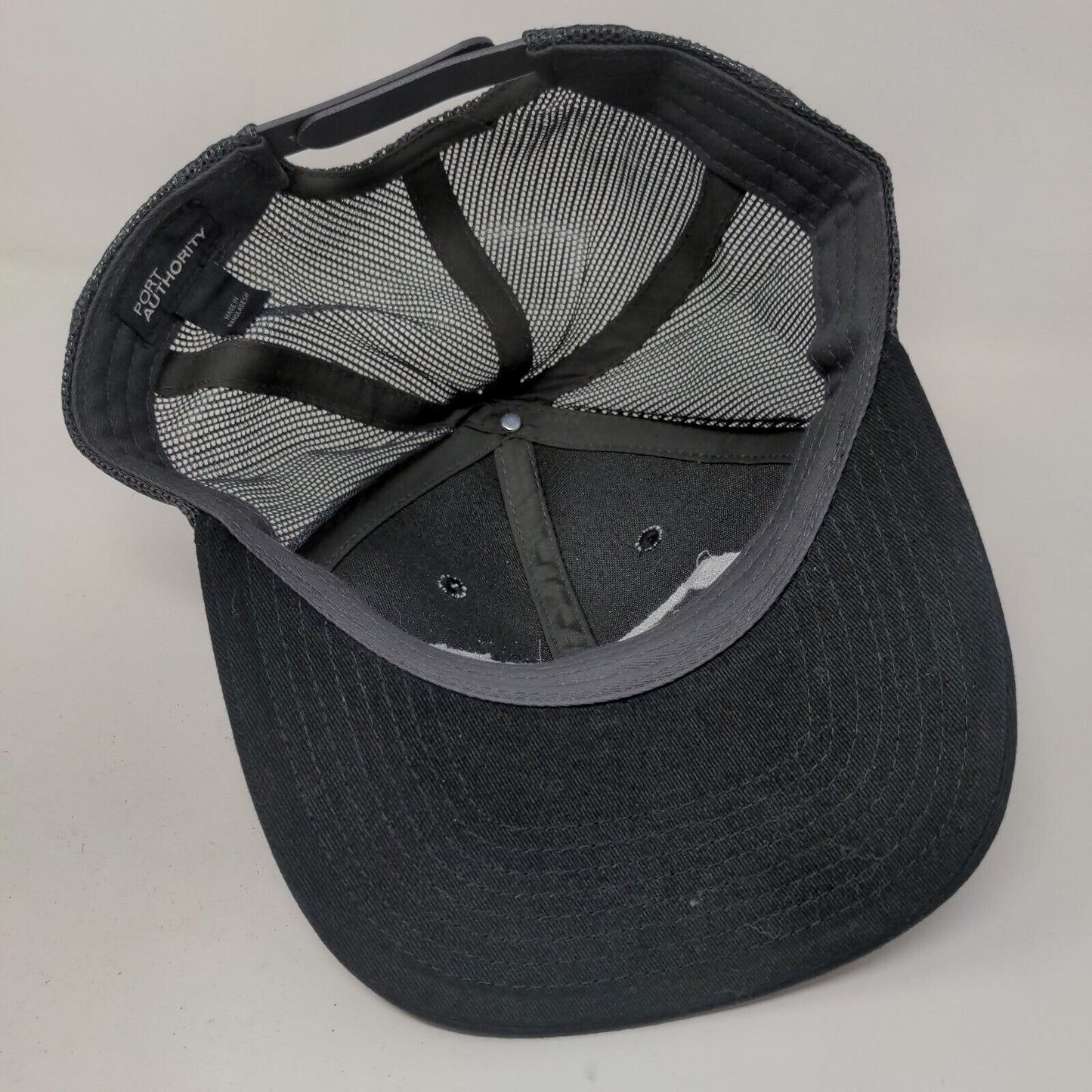 Port Authority Men's Snapback Mesh Back Hat Black Beco Equipment Recycling Logo